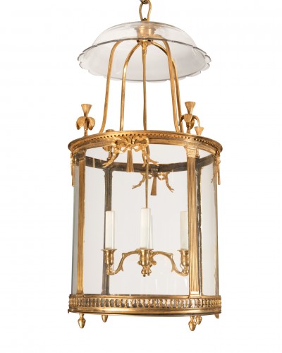 Lighting  - Four lights lantern Louis XVI period late 18th century