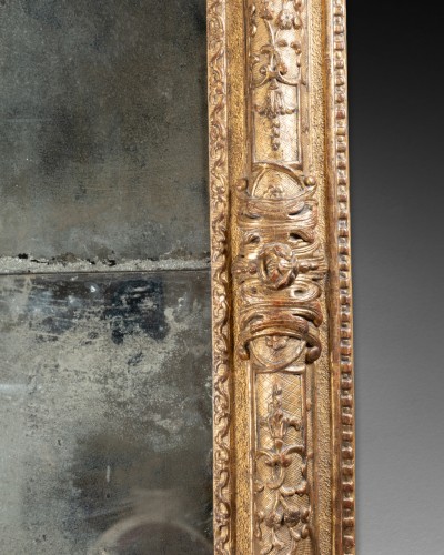 Louis XIV - Grand miroir à fronton milieu du XVIIe siècle