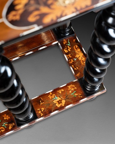 Cabinet marquèterie jasmin deuxième moitié XVIIe siècle - Laurent Chalvignac