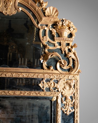 "Pare closes" mirror late Louis XIV period first third 18th century - 