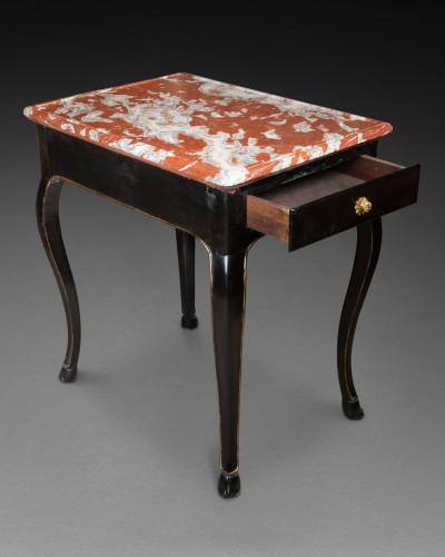 Furniture  - Louis XV blackened pear wood coffe table