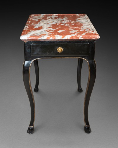 Louis XV blackened pear wood coffe table - 