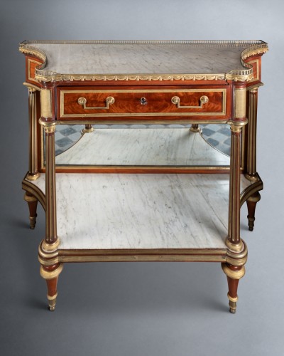 Mobilier Console - Desserte en acajou époque Louis XVI fin du XVIIIe siècle