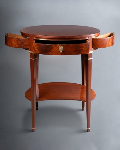 Furniture  - Mahogany table Louis XVI period late 18th century