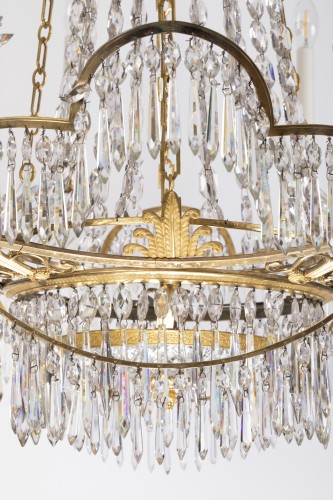 Grand lustre 12 lumières Néoclassique - Luminaires Style Directoire