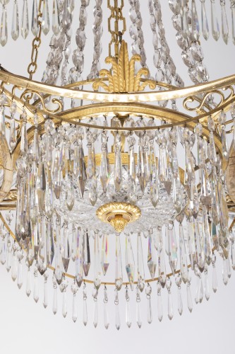 12 lights chandelier Neoclassical period - 