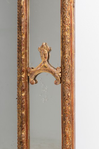 Miroir de Trumeau Régence et ses deux consoles murales XVIIIe - Régence