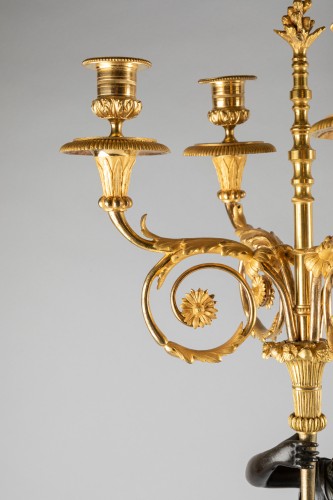 Four lights candelabras Louis XVI period - Louis XVI