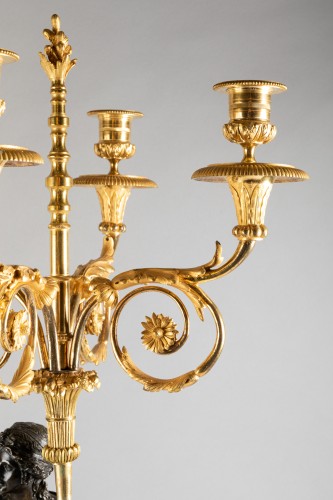 Louis XVI - Four lights candelabras Louis XVI period