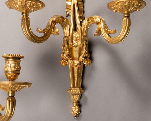 Antiquités - Paire d'appliques époque Louis XVI