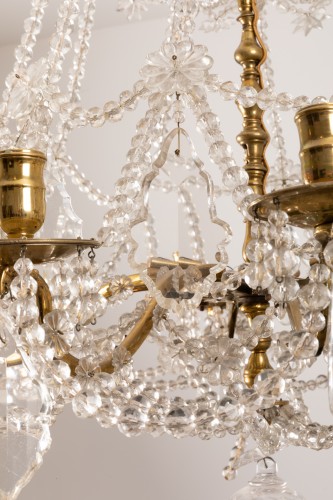19th century - 19th century &quot;Lace chandelier&quot; in Louis XIV style