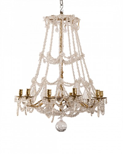 Antiquités - 19th century &quot;Lace chandelier&quot; in Louis XIV style