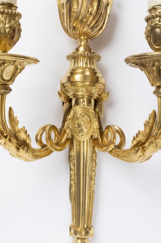 Luminaires Appliques - Suite de quatre appliques époque Transition circa 1770