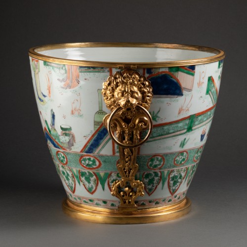 Porcelain & Faience  - Cooling bucket China porcelain Kangxi period