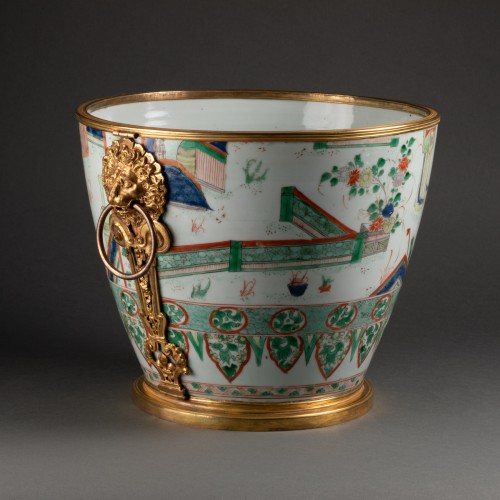 French Regence - Cooling bucket China porcelain Kangxi period