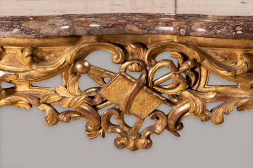 Louis XV console mid 18th century - Furniture Style Louis XV
