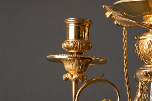 Bouillotte lamp late 18th century - Louis XVI