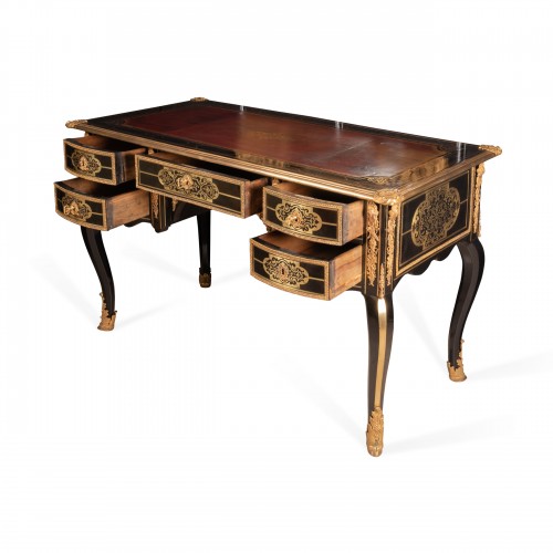 Bureau travail Boulle époque Régence XVIIIe siècle - Mobilier Style Régence