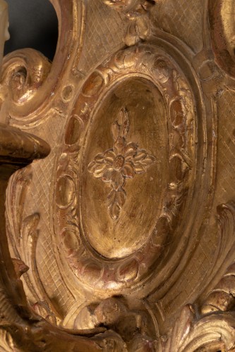 Paire de réflecteurs d'appliques d'époque Régence, XVIIIe siècle - Laurent Chalvignac