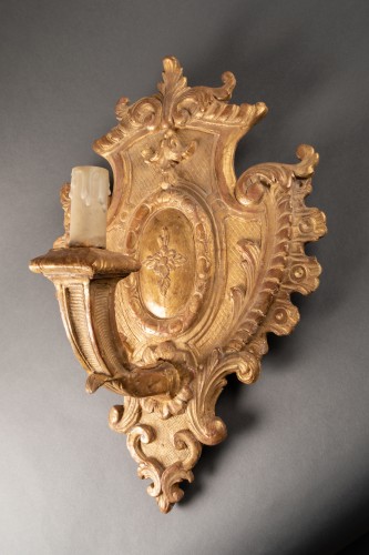 Antiquités - Pair of Régence sconces 18th century
