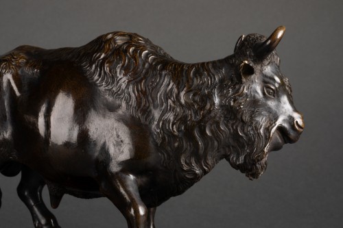 Antiquités - Paire de bronzes fin XVIIe, début XVIIIe siècle