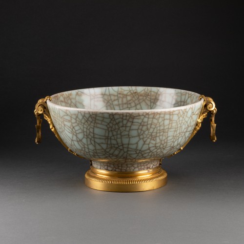 Coupe porcelaine Céladon Chine XVIIIe siècle - Objet de décoration Style Régence