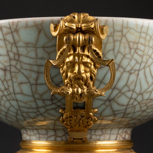 Coupe porcelaine Céladon Chine XVIIIe siècle - Régence
