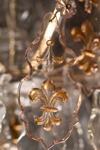 Lighting  - Six lights chandelier Louis XV period mid 18th century
