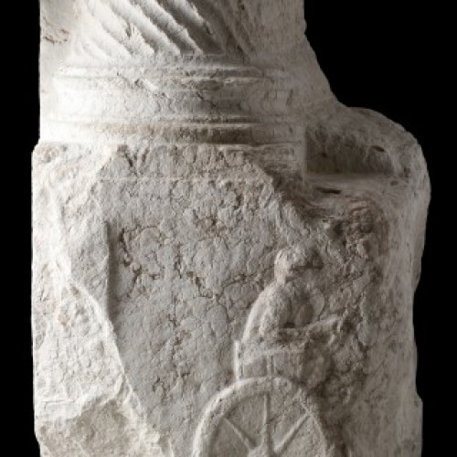 Archéologie  - Colonne en marbre Empire romain d'Orient vers 300 après J.-C.
