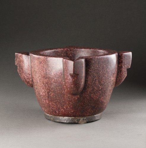 A Rare Islamic Large Porphyry Mortar - Decorative Objects Style 