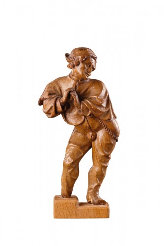 A Fine Flemish Carved Figure of a Man 