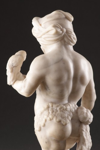 Antiquités - Paire de nains sculptés napolitains, Italie XVIIIe siècle