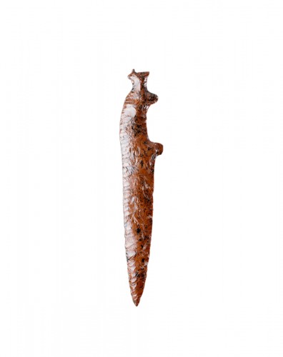 Silex "acajou" en forme d'animal