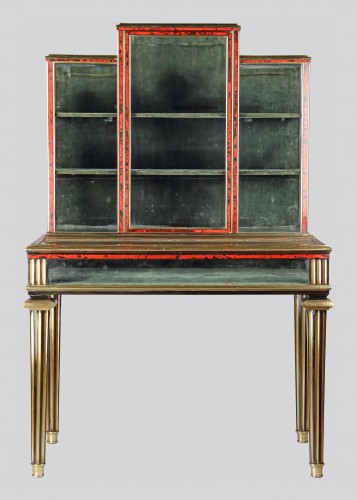 Paire de vitrines de collectionneur en placage d'écaille de tortue, France circa 1870 - Finch and Co