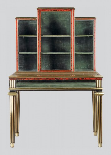 Paire de vitrines de collectionneur en placage d'écaille de tortue, France circa 1870 - Napoléon III