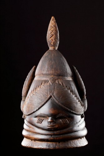 XXe siècle - Masque africain « Sande » ou « Bundu »