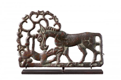 Ornement de ceinture en bronze, Chine vers 300 avant JC
