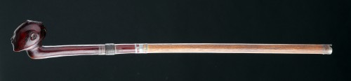 Art Tribal  - Exceptionnelle pipe nguni du Cap oriental, avec son fourneau et son tuyau