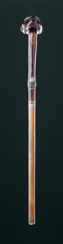 XIXe siècle - Exceptionnelle pipe nguni du Cap oriental, avec son fourneau et son tuyau