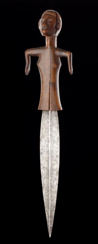A Fine and Rare Shona Knife and Sheath  - Tribal Art Style 