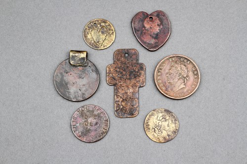 A Rare Collection of Seven Slave ‘Prisoner’ Tokens - Curiosities Style 