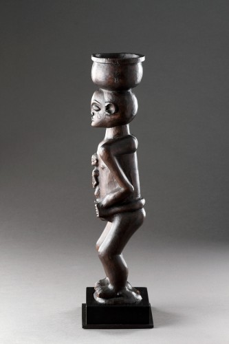 A Large Finely Carved ‘Cup Carrier’ of a Women with Child  - 