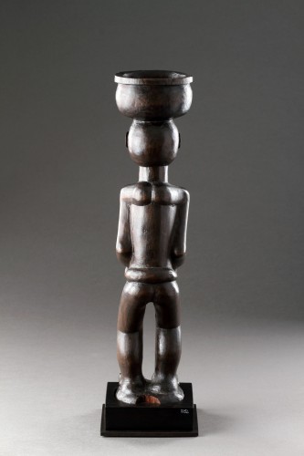 A Large Finely Carved ‘Cup Carrier’ of a Women with Child  - 