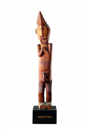 A Nias Standing Figure of a Male Figure