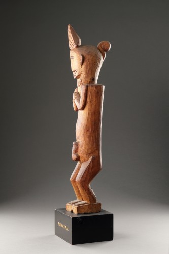A Nias Standing Figure of a Male Figure - 