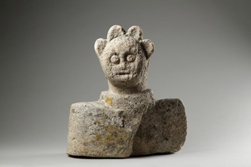 Avant JC au Xe siècle - Buste celtique ancien d’une divinité radiée « Sol Invicta »