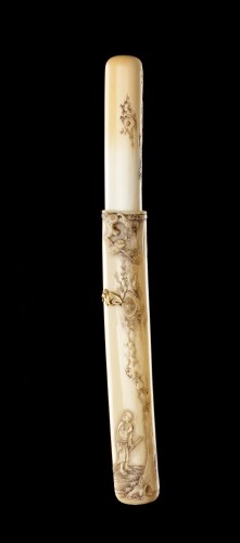 Asian Works of Art  - A Superb Pipe-Case ‘Musozutsu’ 