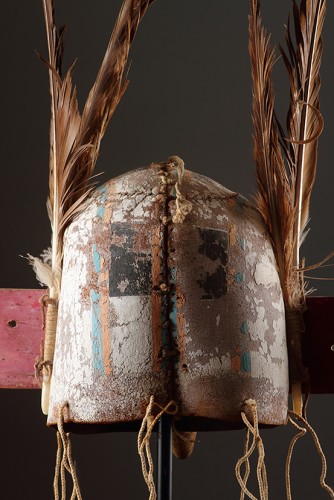 - Masque de danse Kachina Hopi en forme de casque