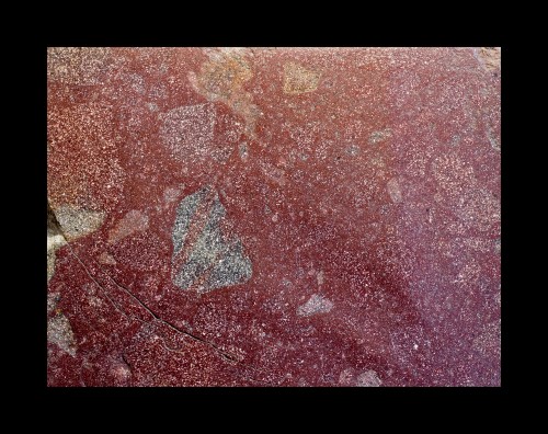 A Substantial and Weighty Ancient Porphyry Slab, Possibly Serving as a Lid  - Ancient Art Style 