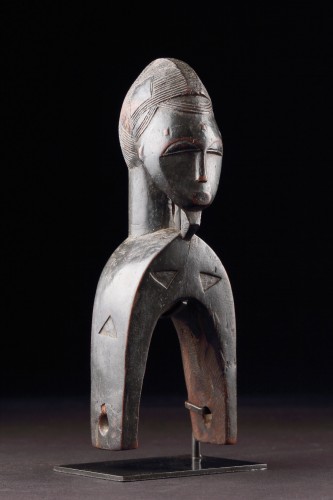 West African Cote d&#039;Ivoire Baule Loom Heddle Pulley - Tribal Art Style 